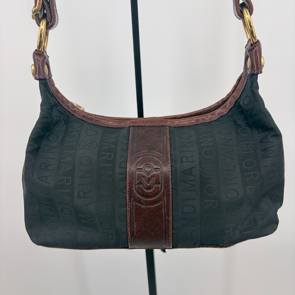 Marino Orlandi Vintage Monogram Shoulder Bag Canvas Purse
